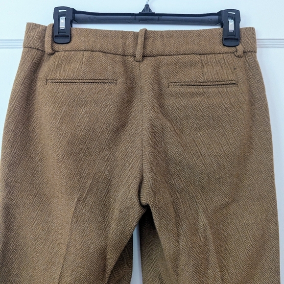 J.Crew Cafe Capri wool pants in caramel herringbone - Picture 4 of 6